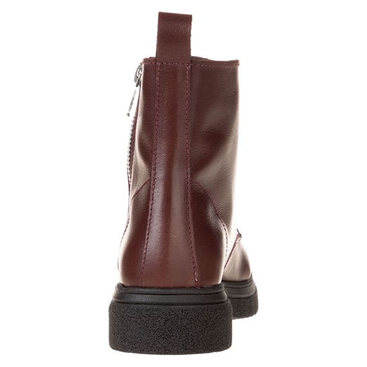 lamino Skórzane botki w kolorze czerwonym Lamino 35 okazja Limango Polska