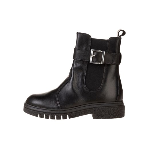 lamino Skórzane botki w kolorze czarnym ze sklepu Limango Polska w kategorii Buty zimowe dziecięce - zdjęcie 186015864