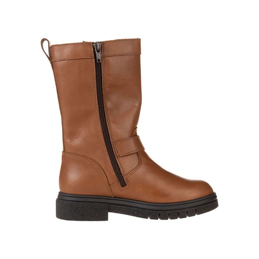 lamino Skórzane kozaki w kolorze jasnobrązowym Lamino 37 okazyjna cena Limango Polska