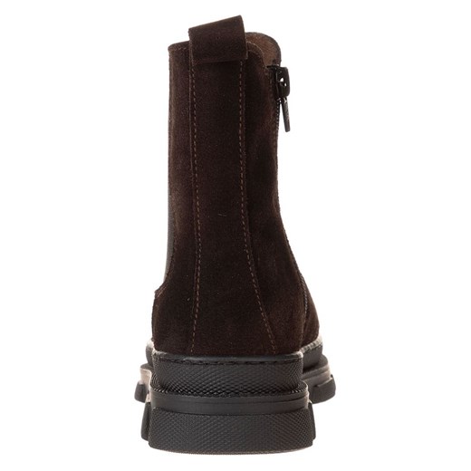 lamino Skórzane sztyblety w kolorze brązowym Lamino 30 wyprzedaż Limango Polska