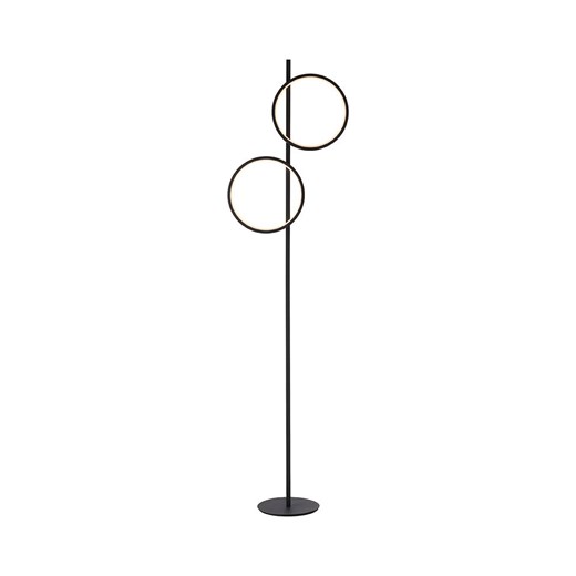Just Light Lampa stojąca LED w kolorze czarnym - wys. 151 x Ø 40,5 cm ze sklepu Limango Polska w kategorii Oświetlenie - zdjęcie 186016093