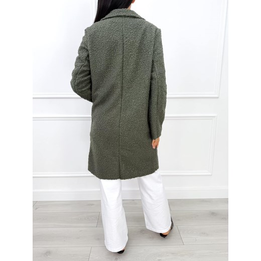 Khaki Płaszcz z Kieszeniami Modnakiecka.pl 38 ModnaKiecka.pl