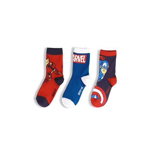 GATE Zestaw 3 par skarpetek Avengers 23/26 ze sklepu gateshop w kategorii Skarpetki dziecięce - zdjęcie 186016920