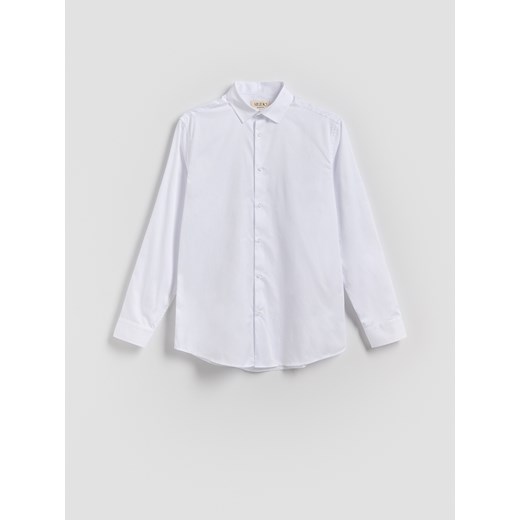 Reserved - Bawełniana koszula slim fit - biały Reserved L okazja Reserved