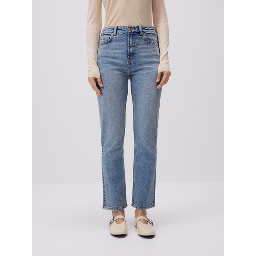 Reserved - Jeansy straight - niebieski ze sklepu Reserved w kategorii Jeansy damskie - zdjęcie 186024260
