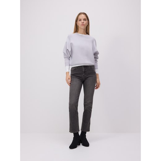 Reserved - Jeansy straight - szary ze sklepu Reserved w kategorii Jeansy damskie - zdjęcie 186024263