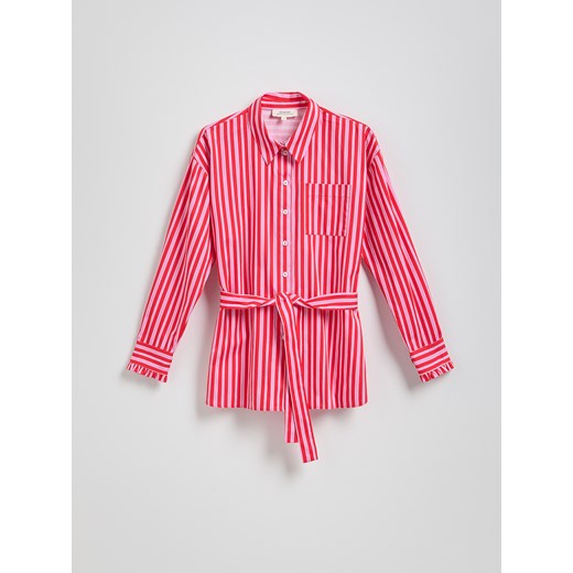 Reserved - Koszula z paskiem - wielobarwny ze sklepu Reserved w kategorii Koszule damskie - zdjęcie 186024484