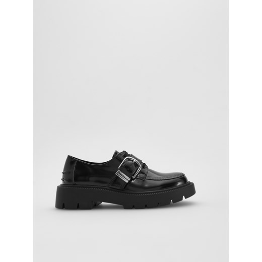 Reserved - Loafersy z klamrą - czarny ze sklepu Reserved w kategorii Półbuty damskie - zdjęcie 186024704