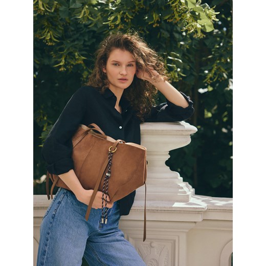 Reserved - Torebka na ramię - brązowy ze sklepu Reserved w kategorii Torby Shopper bag - zdjęcie 186025770