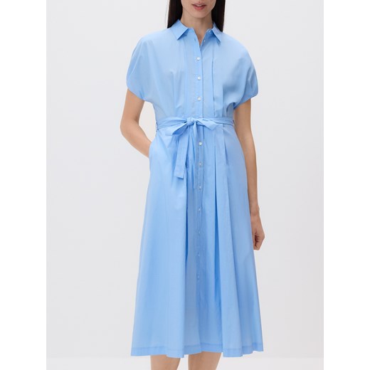 Reserved - Szmizjerka midi - jasnoniebieski ze sklepu Reserved w kategorii Sukienki - zdjęcie 186025844