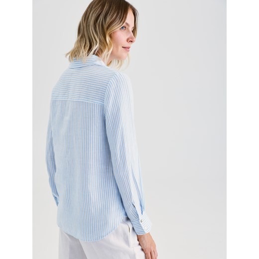 Reserved - Lniana koszula - wielobarwny ze sklepu Reserved w kategorii Koszule damskie - zdjęcie 186027374