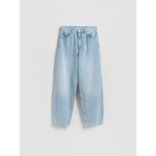Reserved - Jeansy barrel leg - niebieski Reserved 34 wyprzedaż Reserved