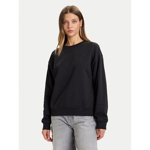 Calvin Klein Jeans Bluza Archive LV047B236G Czarny Relaxed Fit ze sklepu MODIVO w kategorii Bluzy damskie - zdjęcie 186028522
