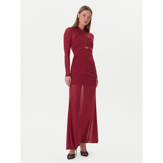 Bardot Sukienka wieczorowa Veria 59987DB Bordowy Regular Fit ze sklepu MODIVO w kategorii Sukienki - zdjęcie 186028531