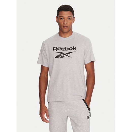 Reebok T-Shirt RK25141CCM Szary Regular Fit ze sklepu MODIVO w kategorii T-shirty męskie - zdjęcie 186028540
