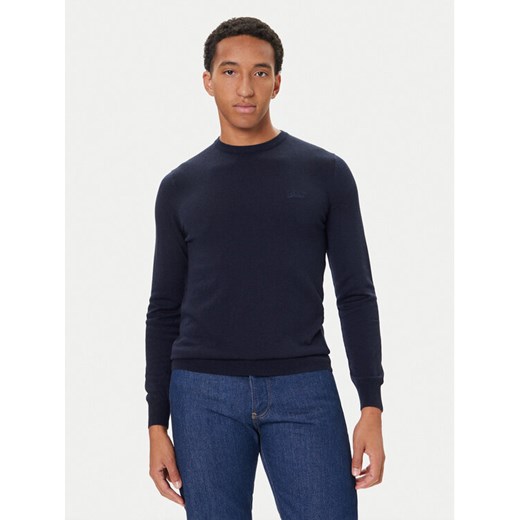 Guess Sweter M5YR26 Z0122 Granatowy Slim Fit ze sklepu MODIVO w kategorii Swetry męskie - zdjęcie 186028601