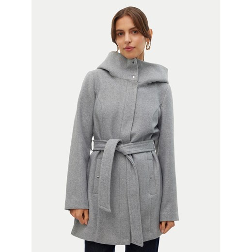 Vero Moda Płaszcz przejściowy Popliva 10310779 Szary Regular Fit ze sklepu MODIVO w kategorii Płaszcze damskie - zdjęcie 186028602