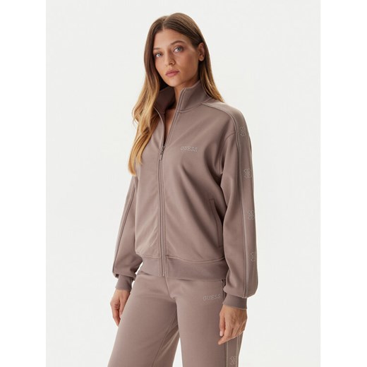 Guess Bluza V5BQ15 KCX22 Beżowy Regular Fit ze sklepu MODIVO w kategorii Bluzy damskie - zdjęcie 186028652