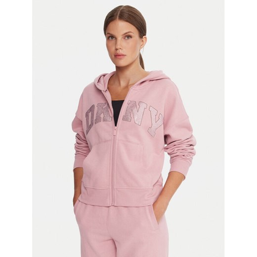 DKNY Sport Bluza DP5J9670 Różowy Regular Fit ze sklepu MODIVO w kategorii Bluzy damskie - zdjęcie 186028680