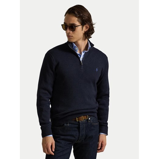 Polo Ralph Lauren Sweter 710979101001 Granatowy Regular Fit ze sklepu MODIVO w kategorii Swetry męskie - zdjęcie 186028701
