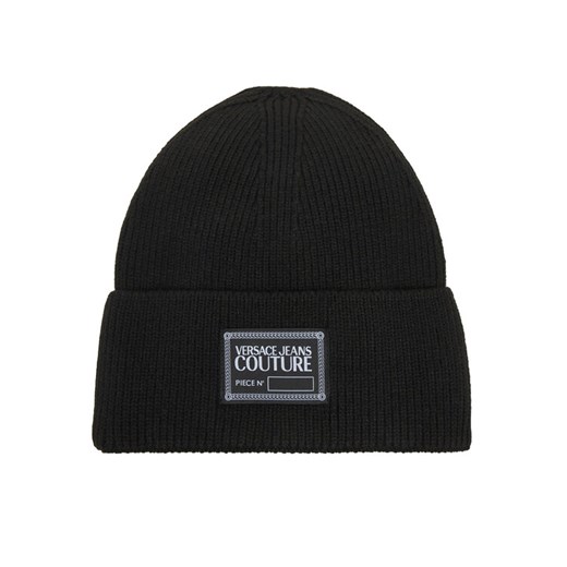 Versace Jeans Couture Czapka Big Beanie 79YAZK50 Czarny ze sklepu MODIVO w kategorii Czapki zimowe damskie - zdjęcie 186028754