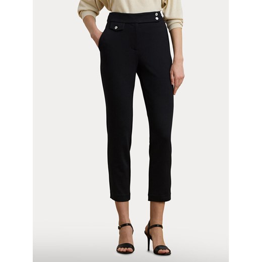 LAUREN RALPH LAUREN Spodnie materiałowe 200980023001 Czarny Straight Fit ze sklepu MODIVO w kategorii Spodnie damskie - zdjęcie 186028774