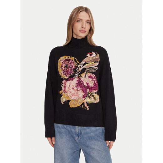 Desigual Golf Bird Laroix 25WWJF04 Czarny Regular Fit ze sklepu MODIVO w kategorii Swetry damskie - zdjęcie 186028780