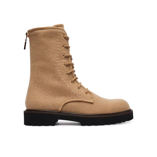 Max Mara Trzewiki Bakerzipwk 2524796012600 Brązowy ze sklepu MODIVO w kategorii Botki - zdjęcie 186028794