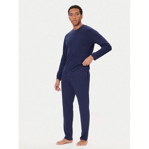 United Colors Of Benetton Piżama 3VD04P02W Granatowy Regular Fit ze sklepu MODIVO w kategorii Piżamy męskie - zdjęcie 186028824
