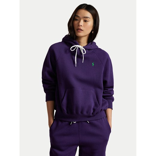 Polo Ralph Lauren Bluza 211971698006 Granatowy Relaxed Fit ze sklepu MODIVO w kategorii Bluzy damskie - zdjęcie 186028862