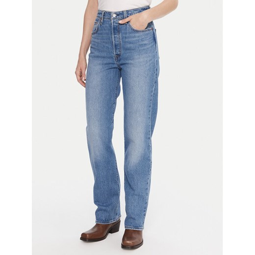 Levi's® Jeansy Ribcage 79078-0008 Niebieski Straight Fit ze sklepu MODIVO w kategorii Jeansy damskie - zdjęcie 186028930