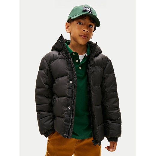 Tommy Hilfiger Kurtka zimowa KB0KB10093 D Czarny Regular Fit ze sklepu MODIVO w kategorii Kurtki chłopięce - zdjęcie 186028993