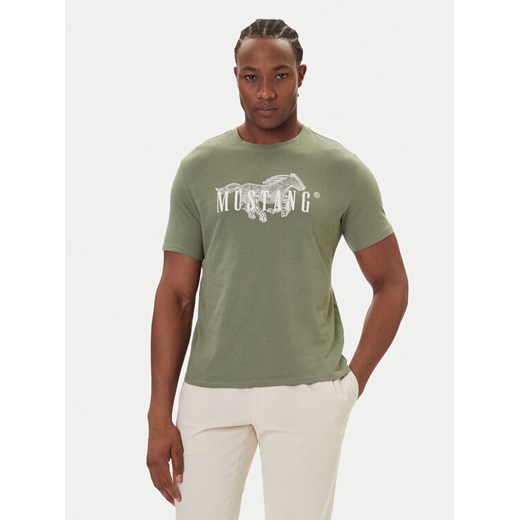 Mustang T-Shirt Austin 1016857 Czerwony Regular Fit ze sklepu MODIVO w kategorii T-shirty męskie - zdjęcie 186029014