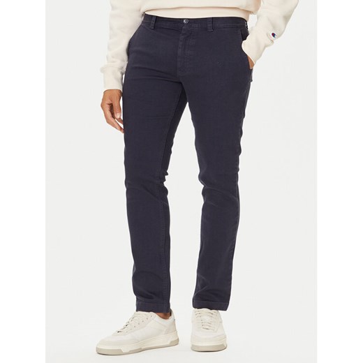 BOSS Chinosy 50547865 Granatowy Slim Fit ze sklepu MODIVO w kategorii Spodnie męskie - zdjęcie 186029080