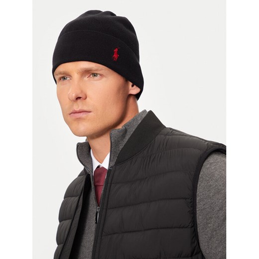Polo Ralph Lauren Czapka 449959339001 Czarny ze sklepu MODIVO w kategorii Czapki zimowe męskie - zdjęcie 186029090