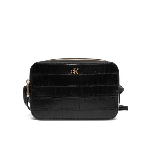 Calvin Klein Torebka Ck Croc Camera Bag LV04F3285G Czarny ze sklepu MODIVO w kategorii Listonoszki - zdjęcie 186029093