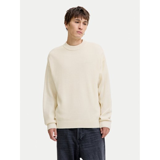 Jack & Jones Sweter Urban 12278942 Écru Relaxed Fit ze sklepu MODIVO w kategorii Swetry męskie - zdjęcie 186029123