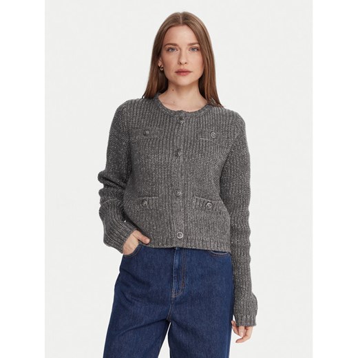 Liu Jo Kardigan MF5235 MA88A Szary Regular Fit ze sklepu MODIVO w kategorii Swetry damskie - zdjęcie 186029233