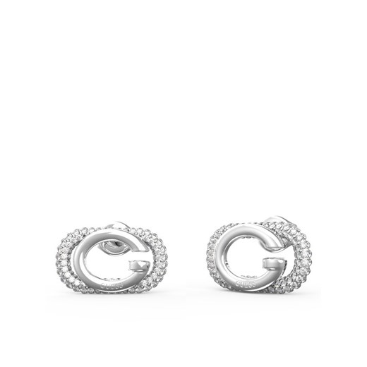 Guess Kolczyki JUBE04 511JW Srebrny ze sklepu MODIVO w kategorii Kolczyki - zdjęcie 186029242