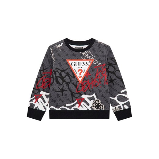 Guess Bluza N5BQ05 KAD74 Szary Regular Fit ze sklepu MODIVO w kategorii Bluzy chłopięce - zdjęcie 186029253