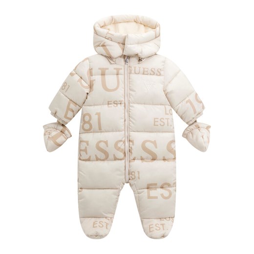 Guess Kombinezon zimowy H5BW00 WCFM0 Écru Regular Fit ze sklepu MODIVO w kategorii Odzież dla niemowląt - zdjęcie 186029262