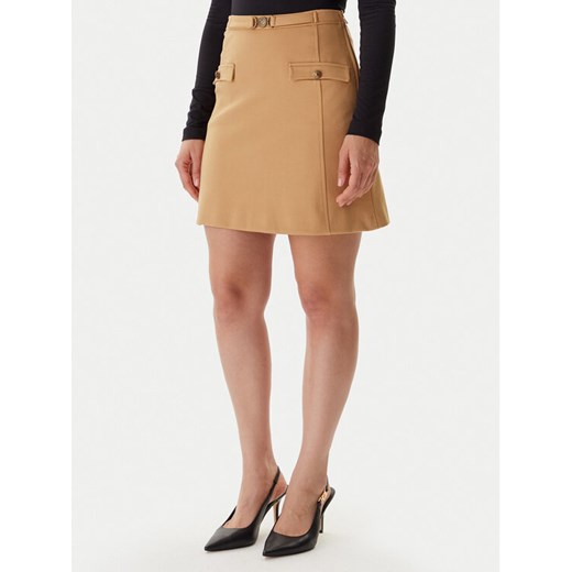 Guess Spódnica trapezowa W5BD61 KCMU2 Beżowy Regular Fit ze sklepu MODIVO w kategorii Spódnice - zdjęcie 186029282