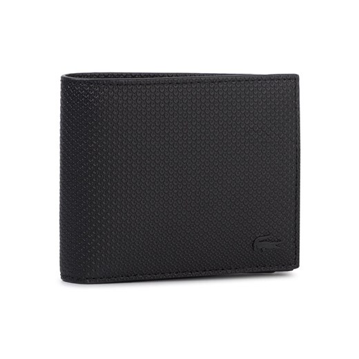 Lacoste Duży Portfel Męski Billfold Zip Case NH2826CE Czarny Lacoste OS MODIVO