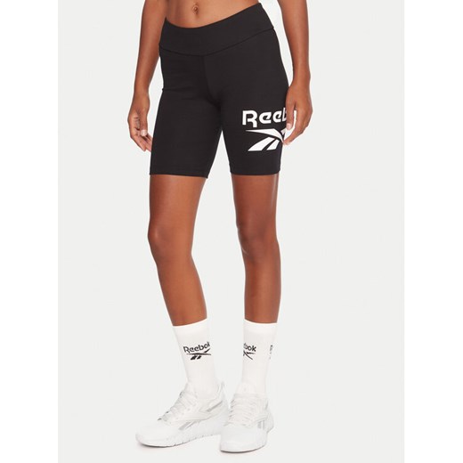Reebok Kolarki RK25161CCW Czarny Slim Fit ze sklepu MODIVO w kategorii Szorty - zdjęcie 186029313
