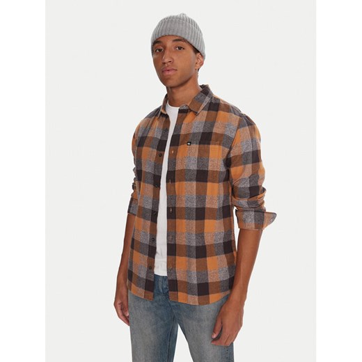Quiksilver Koszula Motherfly Plaid EQYWT04642 Szary Regular Fit ze sklepu MODIVO w kategorii Koszule męskie - zdjęcie 186029360