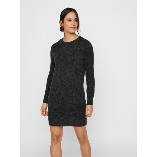 Vero Moda Sukienka dzianinowa 10215523 Czarny Relaxed Fit ze sklepu MODIVO w kategorii Sukienki - zdjęcie 186029404