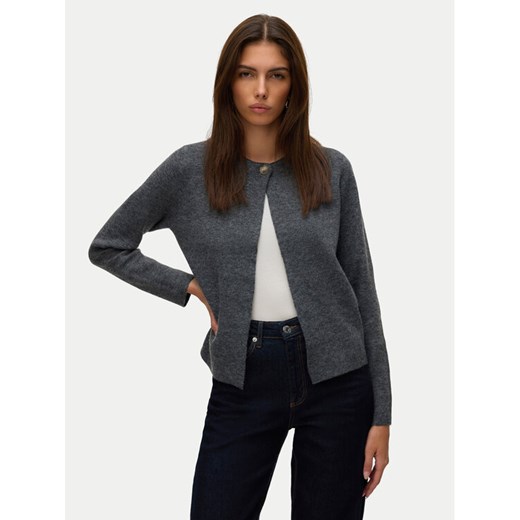 Vero Moda Kardigan Marina 10331339 Szary Regular Fit ze sklepu MODIVO w kategorii Swetry damskie - zdjęcie 186029421