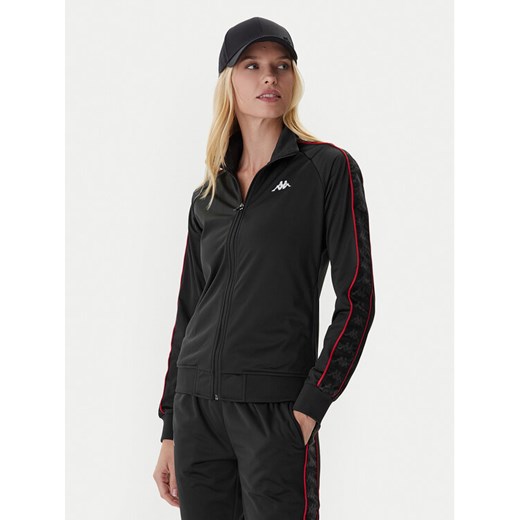 Kappa Bluza 301PSC0 Czarny Slim Fit ze sklepu MODIVO w kategorii Bluzy damskie - zdjęcie 186029493