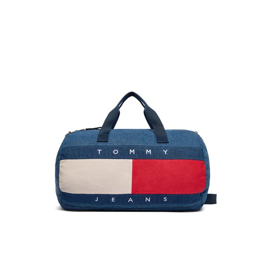 Tommy Jeans Torba Archive Denim Duffle AM0AM13813 Niebieski ze sklepu MODIVO w kategorii Torby sportowe - zdjęcie 186029502