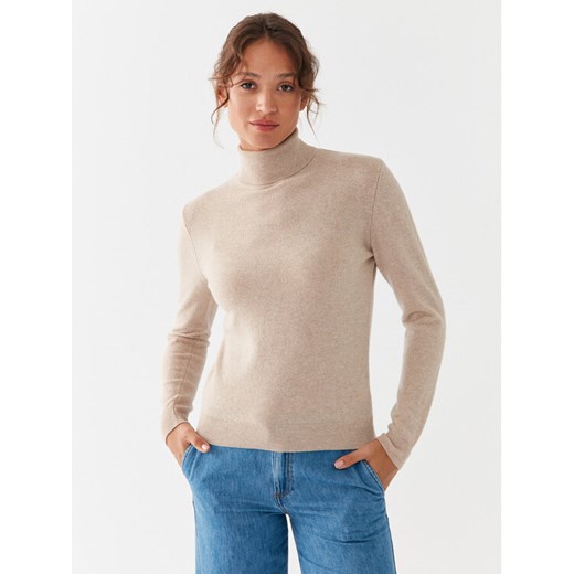 United Colors Of Benetton Golf 1002D2348 Beżowy Regular Fit ze sklepu MODIVO w kategorii Swetry damskie - zdjęcie 186029503